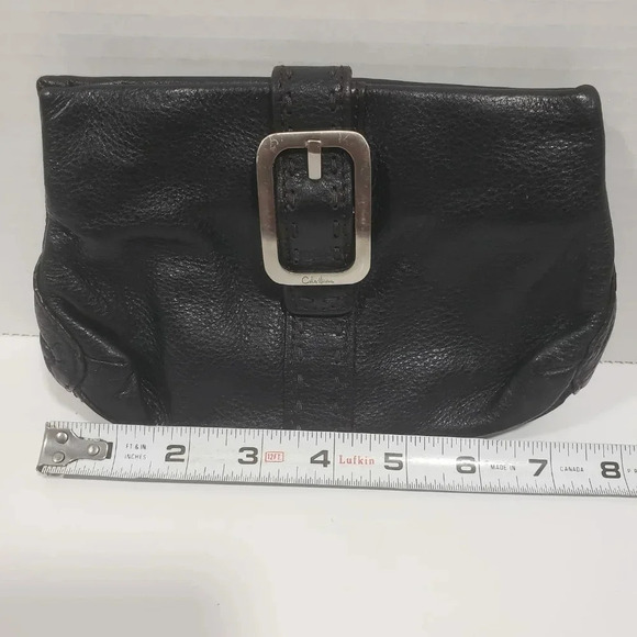Cole Haan Womans Black  Mini Leather Clutch. - Picture 12 of 13
